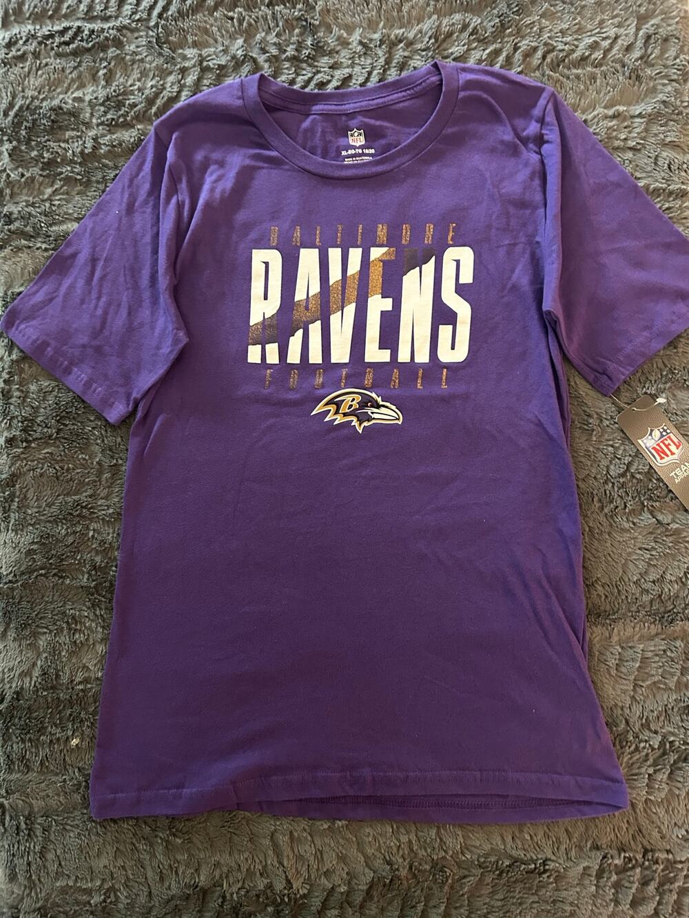 Baltimore Ravens NFL Youth XL Purple T-Shirt (NWT)
